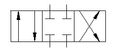 Гидросхема распределителя 44ПГ73-11